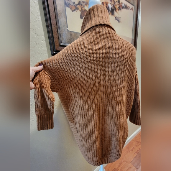 Express Cable Knit Poncho Style Sweater - Size S - Picture 5 of 7